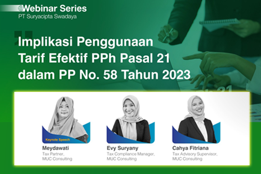 MUC-Suryacipta Selenggarakan Seminar Hybrid Ketentuan TER PPh 21, Simak Info Pendaftarannya!