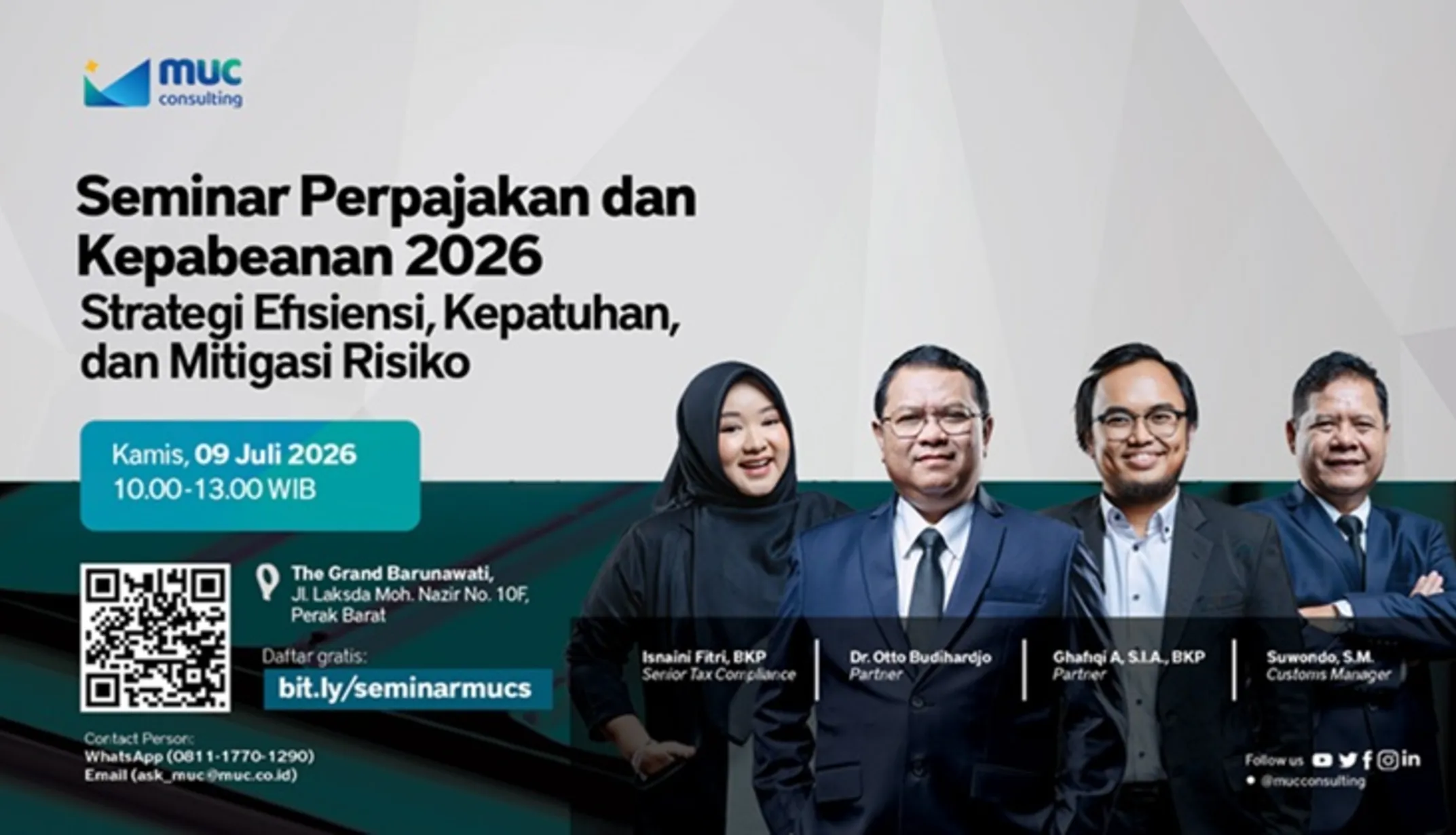 Seminar Pajak & Kepabeanan 2026: Strategi Efisiensi, Kepatuhan, dan Mitigasi Risiko